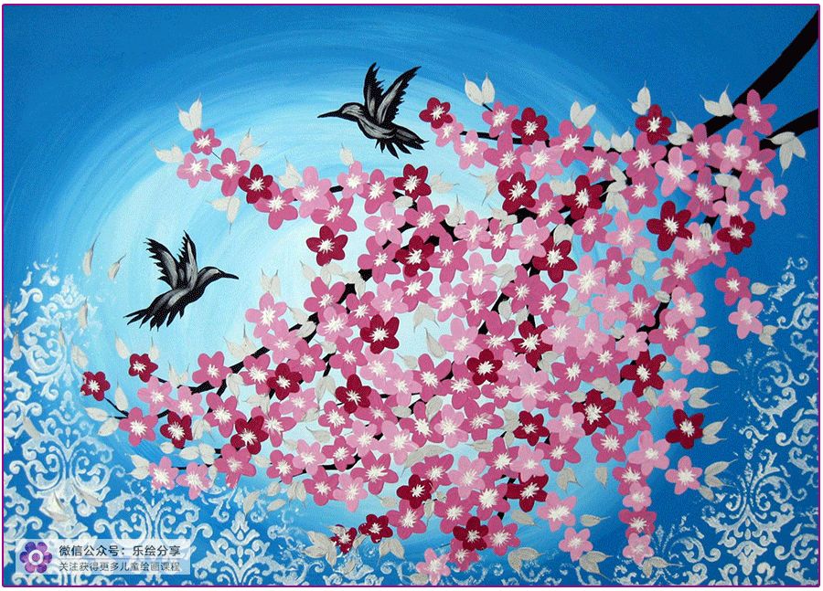 儿童油画作品简单水粉,儿童水溶性油画创意画作品