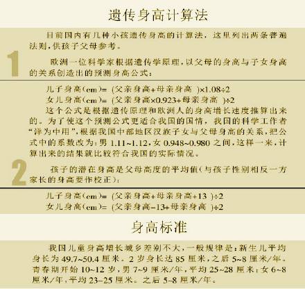孩子的身高怎么用家长的身高判断,孩子身高不高补救方法
