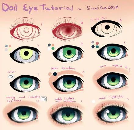 怎样才能把动漫人物的眼睛画好,怎么用马克笔画画动漫人物的眼睛