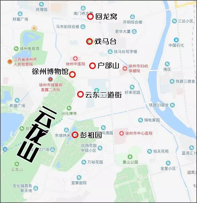 江苏徐州云龙山附近的博物馆,徐州云龙山和博物馆主要景点