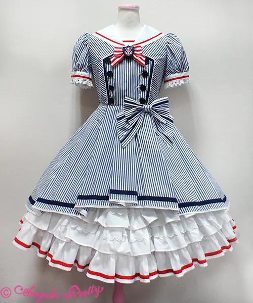 海军风lolita正版,lolita海军风穿搭