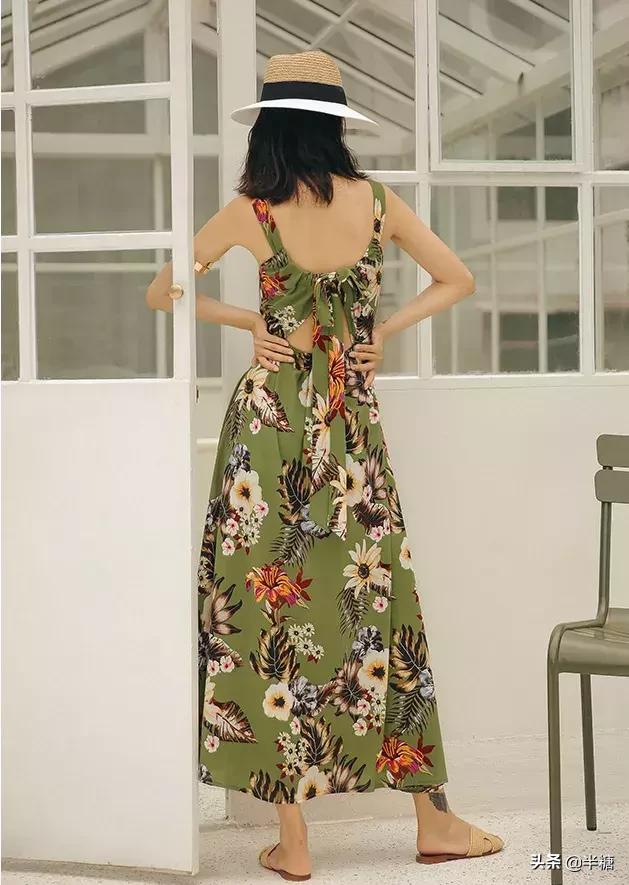 连衣裙海边度假沙滩裙超仙,超美海边度假裙