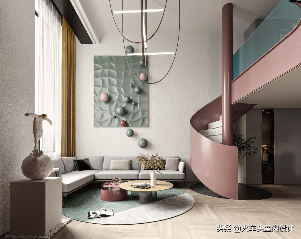 80款挑空客厅设计,大宅就该有这气势