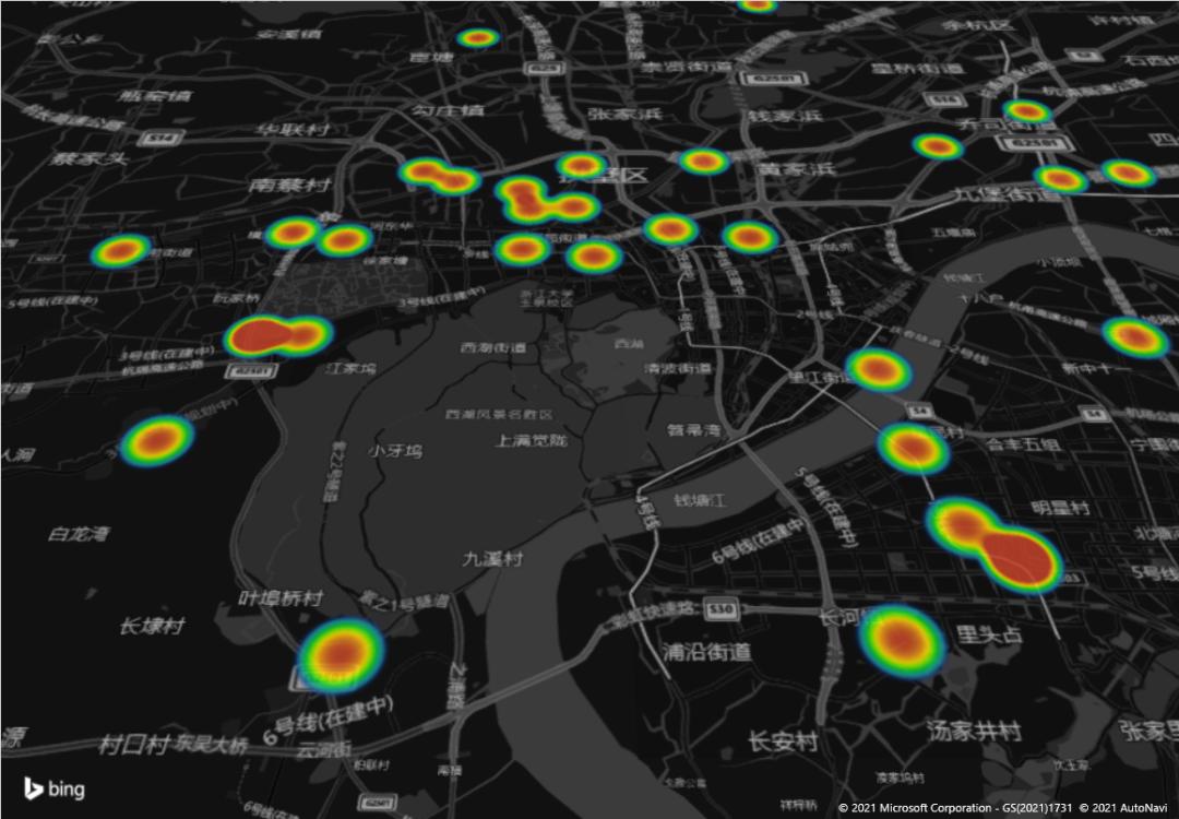 快递热力图,您的快递发到了哪里