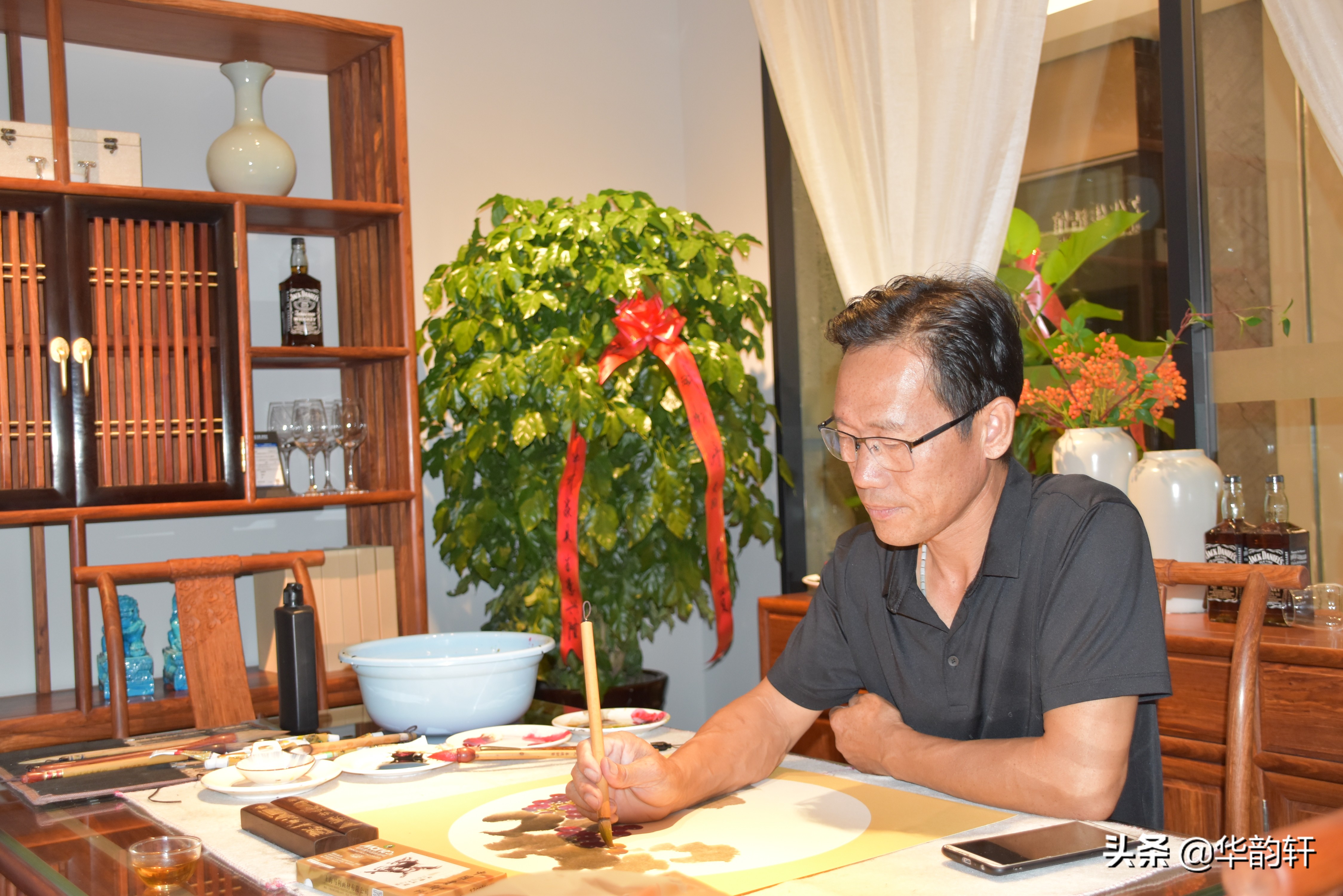 书画家周同强,书法家周同强