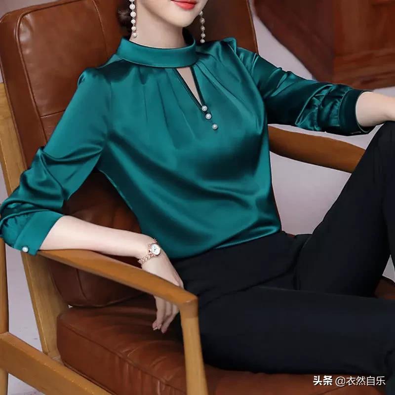 现在穿裙子早不,七分袖雪纺衫这样穿时尚洋气