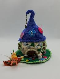 钩针梦幻小屋,钩针编织童话小屋视频教程