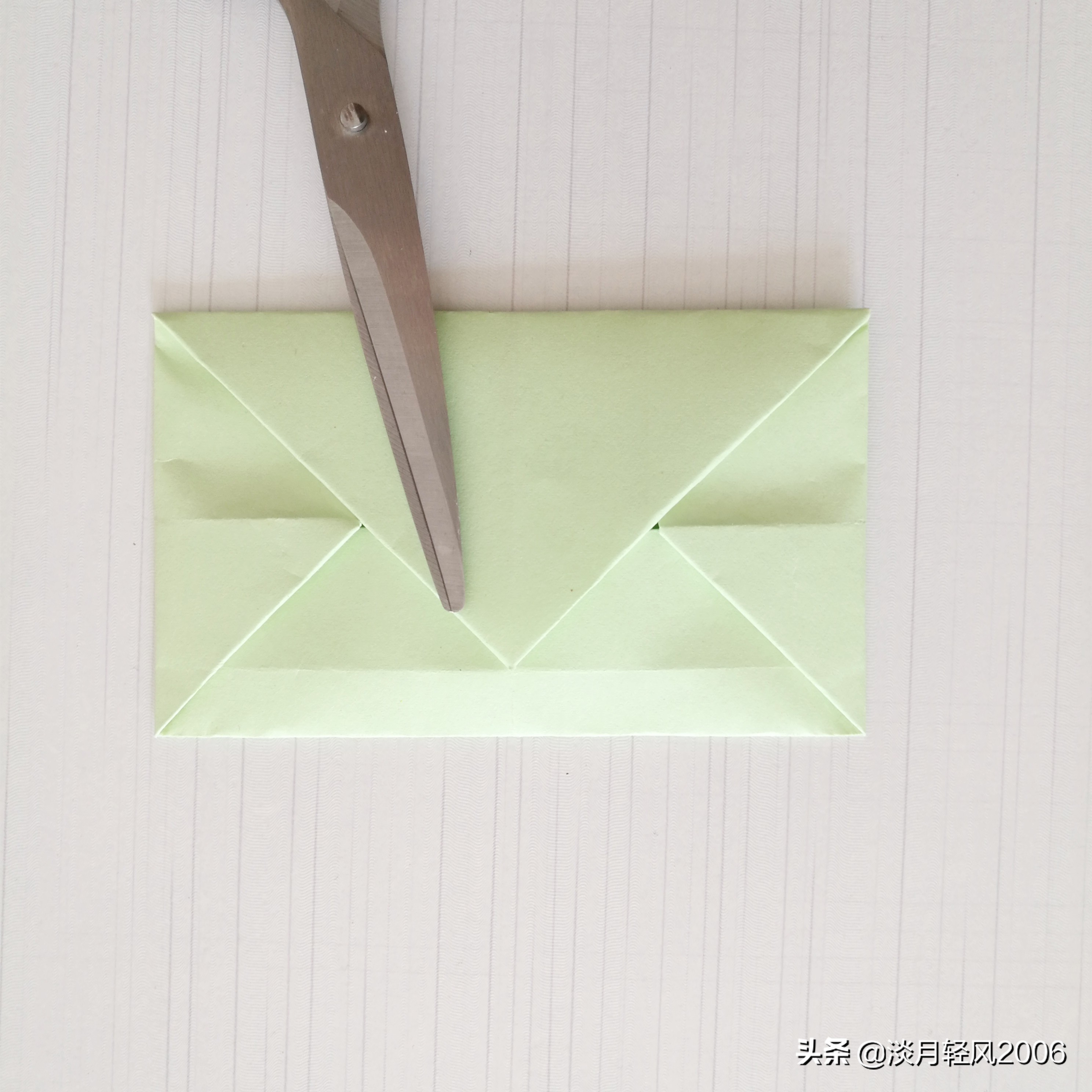 儿童手工折纸简单又美丽信封,用正方形折纸做信封