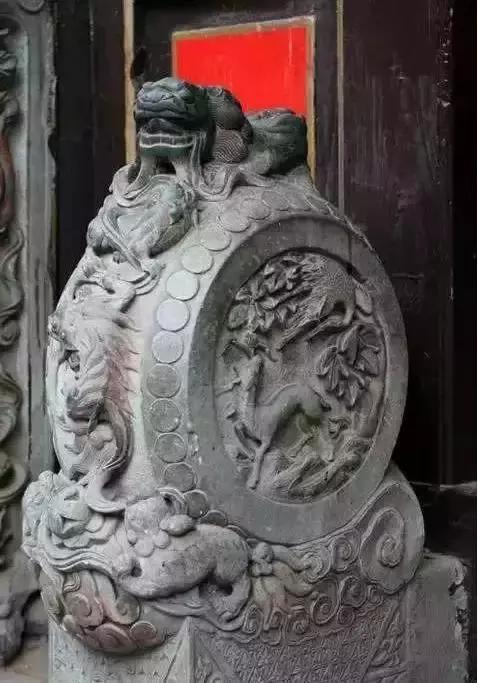 庭院围墙大门门墩图片,庭院门墩的风水讲究