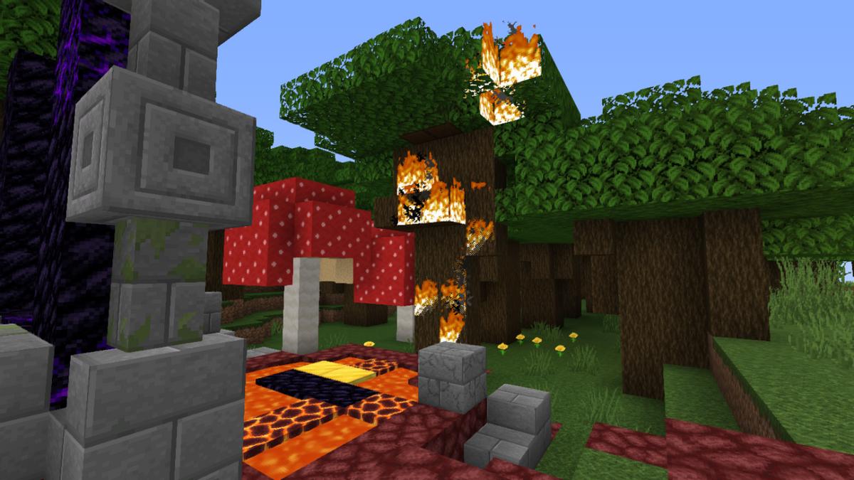 ​我的世界：垦荒玩家招术多，烧火开荒是潮流，你属于哪一种？