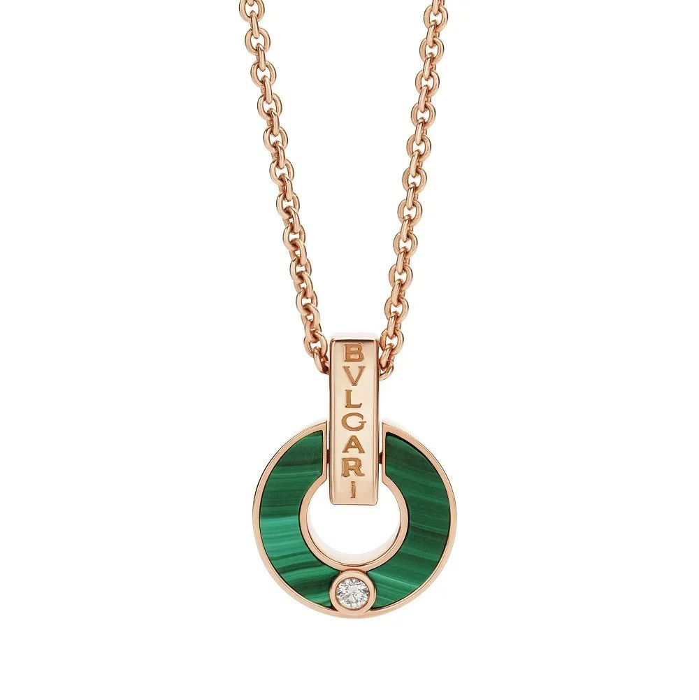 宝格丽地中海的橙色高级珠宝项链,宝格丽项链黑陶瓷慈善款戒指