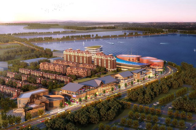 以北美商业为建筑范本，枫情商业广场主题商业街设计别具一格