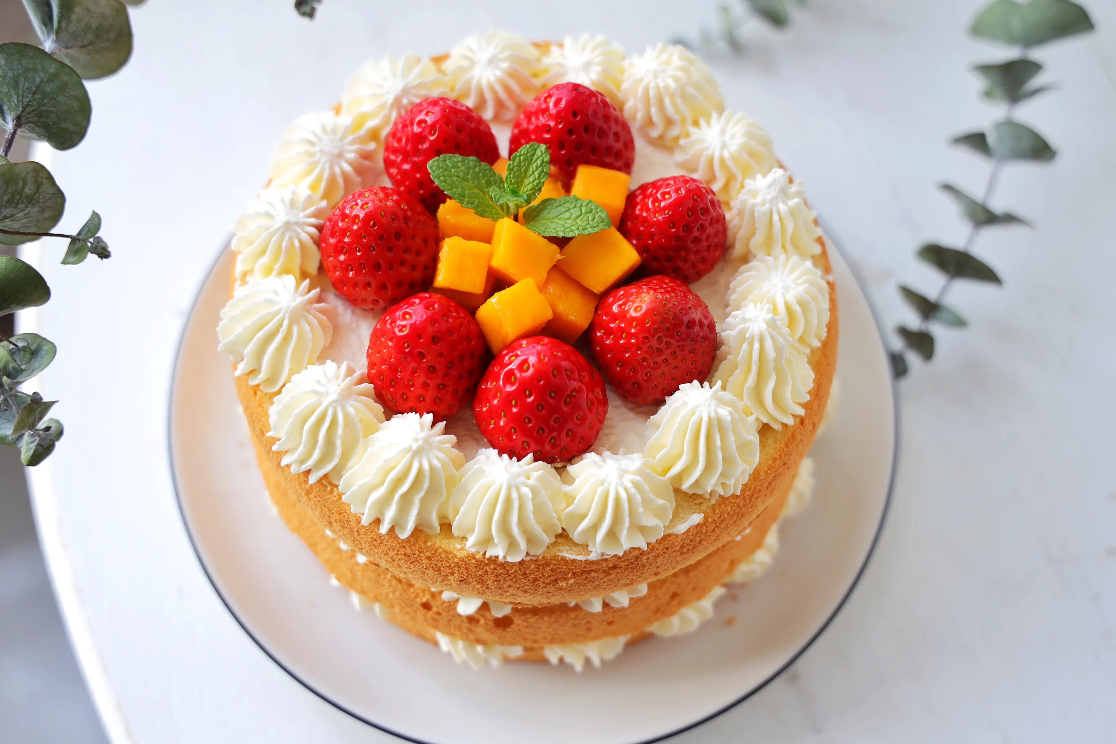 生日蛋糕最简单怎么做不用烤箱,生日蛋糕简单做法不用抹面