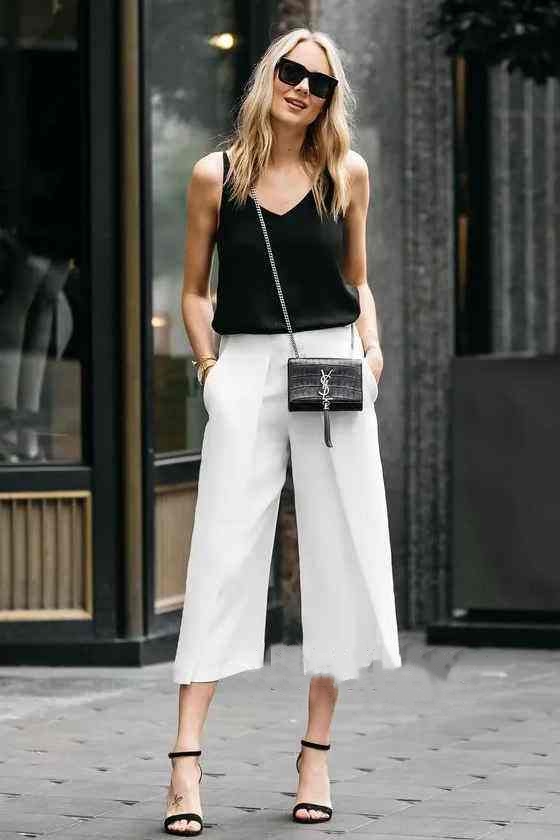 158cm矮胖女生阔腿裤,身高158体重110格子阔腿裤搭配