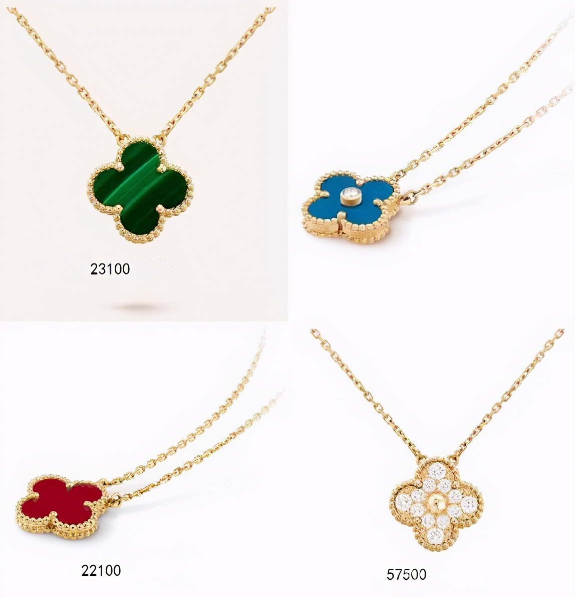 四叶草项链是什么牌子梵克雅宝官网四叶草项链正品价格