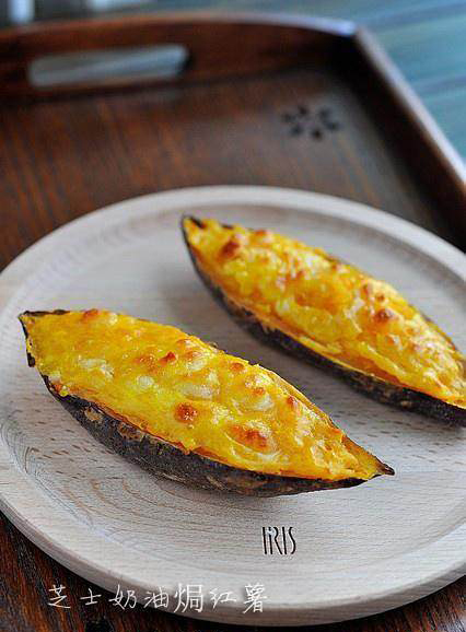 芝士焗红薯的做法,广州的著名美食,看着都流口水