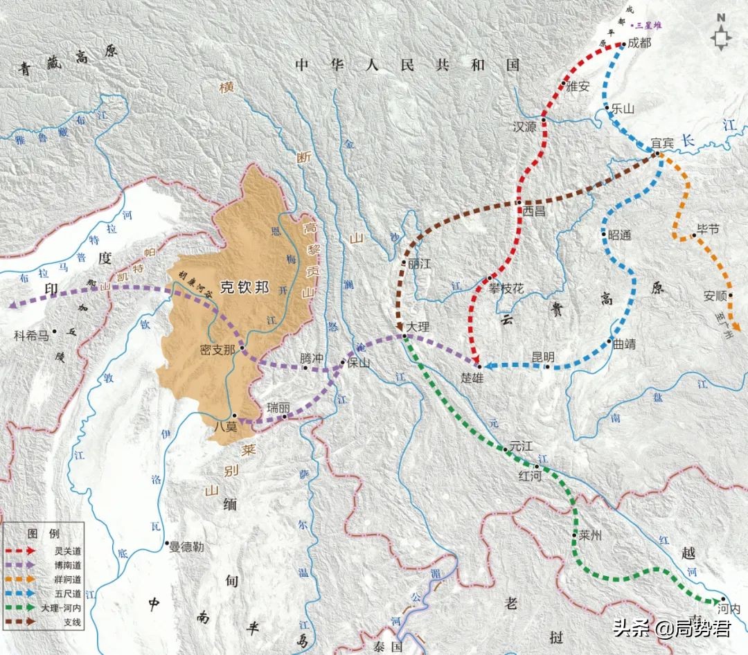 金三角缅甸北部边境线在哪,缅甸金三角是哪几个国家