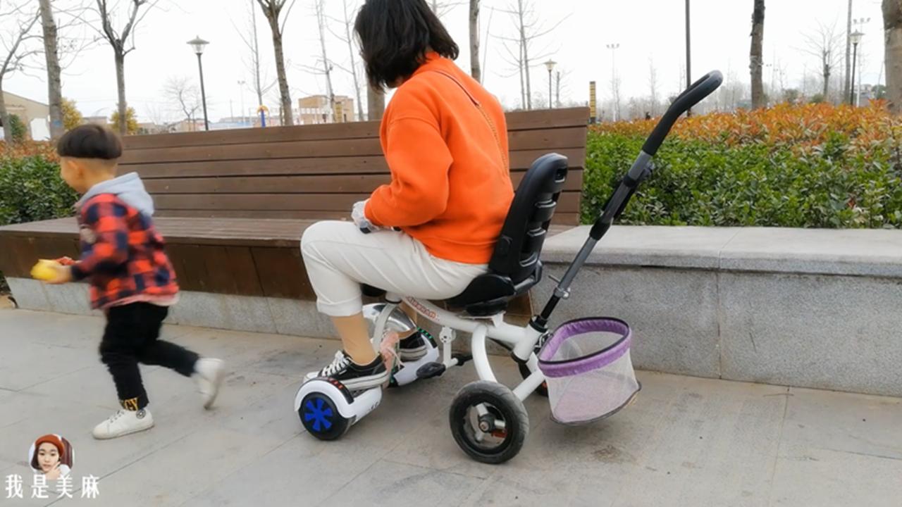 儿童三轮车改造,儿童三轮车改造网红小车