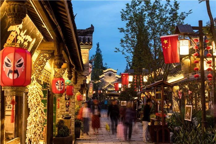 漫步天府之国黄龙溪古镇,成都黄龙溪鹿溪河