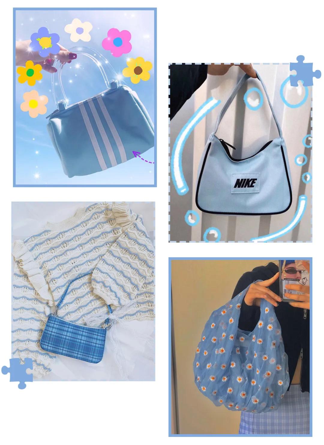 碎花婴儿蓝,婴儿蓝搭配