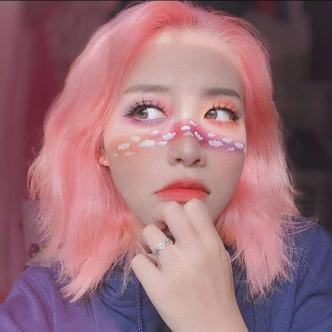 越南网红小姐姐妆容,越南ins小姐姐化妆