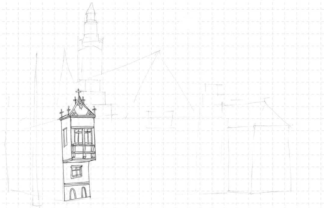 零基础风景速写教程,速写画风景初学者