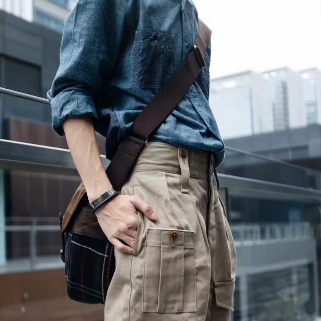 日式风格男工装,男士设计感工装