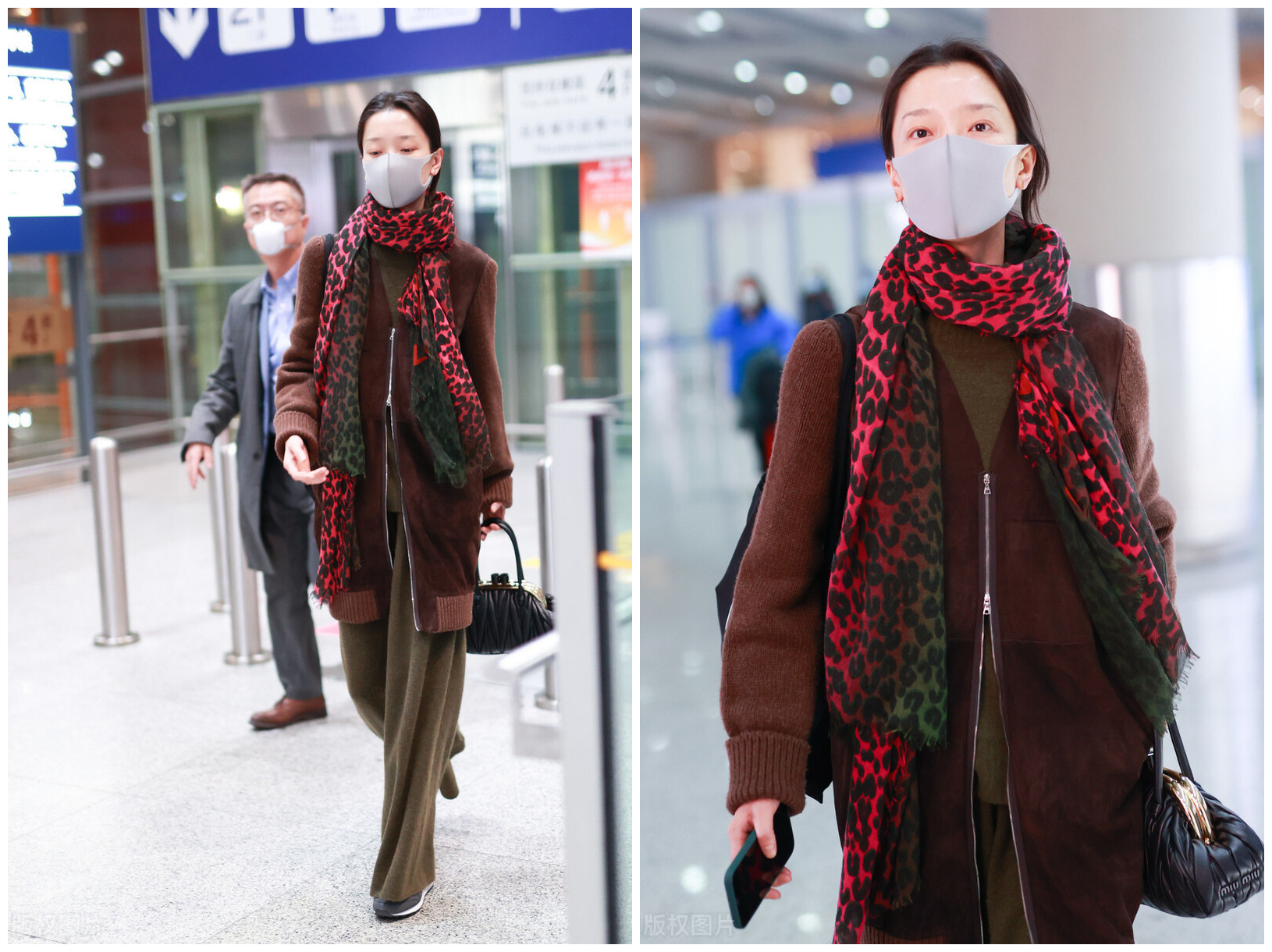 秦海璐穿大衣搭配图片,秦海璐高级感穿搭