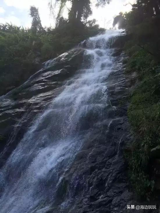 海南古银瀑布线路,海南兴隆情人瀑布