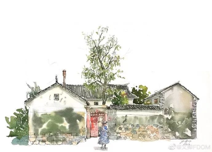 淡彩钢笔画技法,钢笔淡彩画基本知识