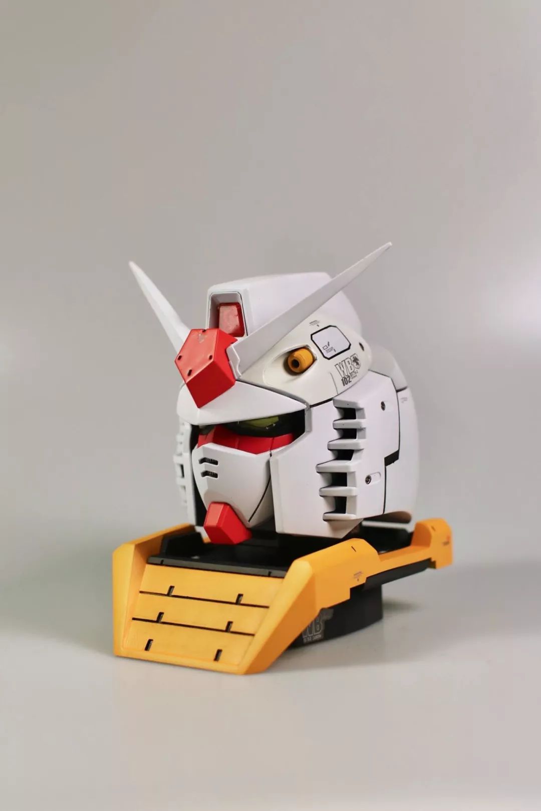 顶级高达模型自制,自制高达石像模型