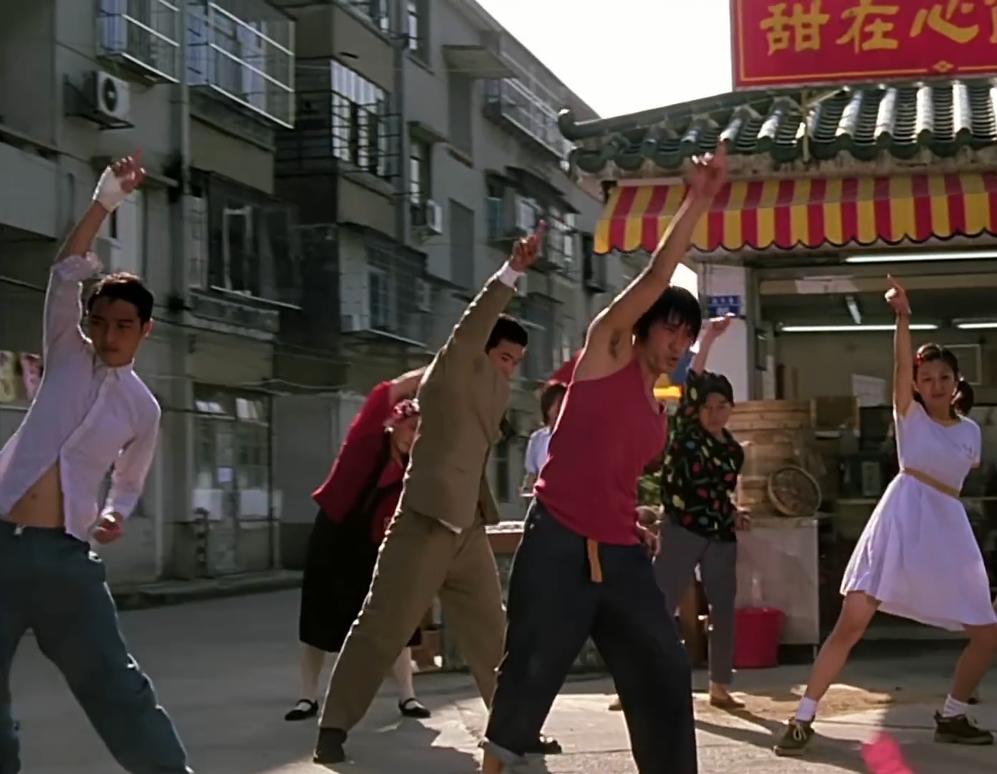 少林足球星爷真的挨棍了吗,少林足球星爷教达叔学功夫