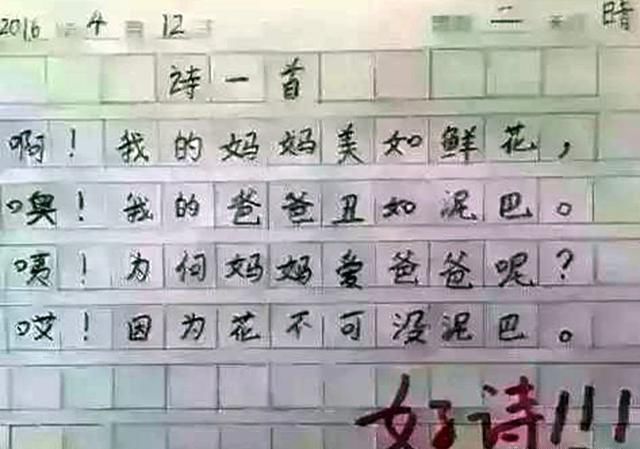 语文幽默答案小学生,小学生考试答题太经典了