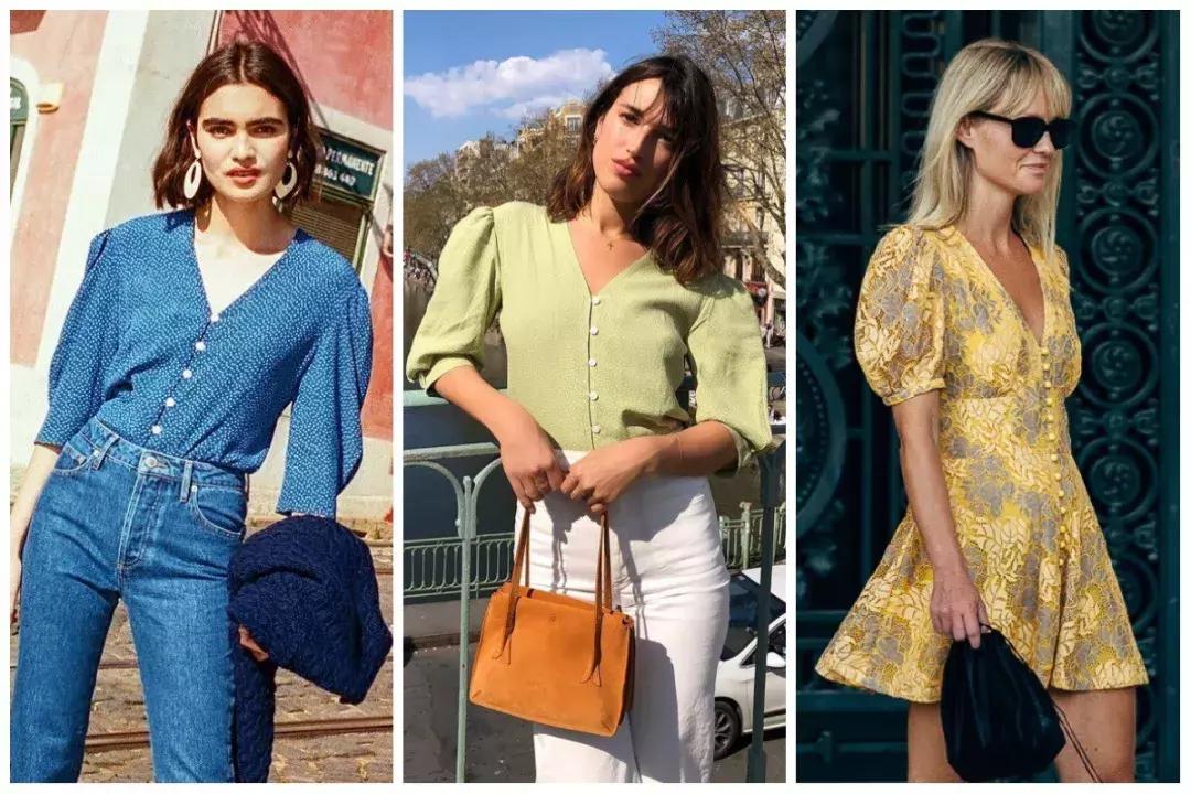 收腰显瘦纽扣,新款高腰多纽扣修身显瘦