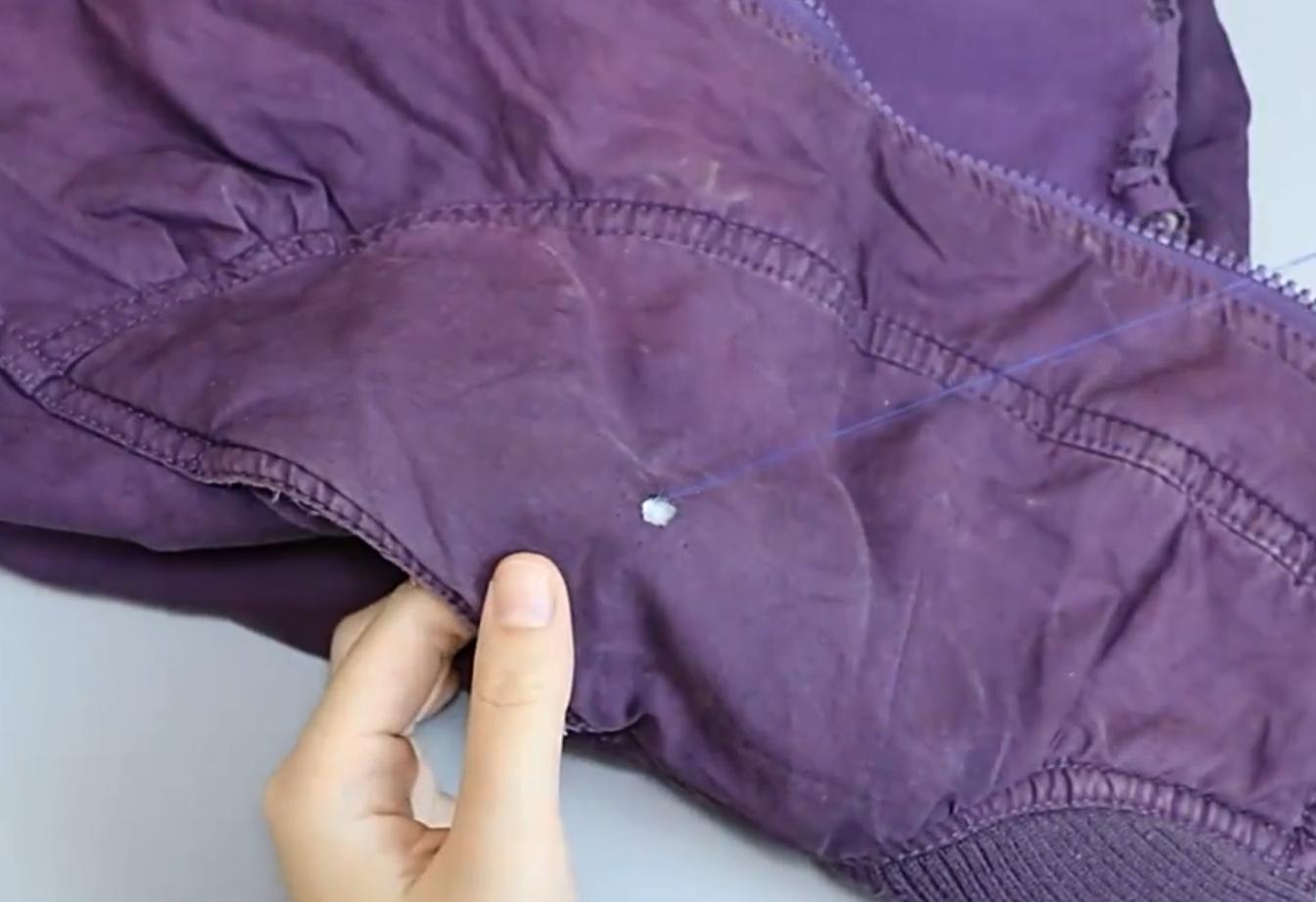羽绒服织补破洞的自学方法,羽绒服破洞不用再去裁缝店