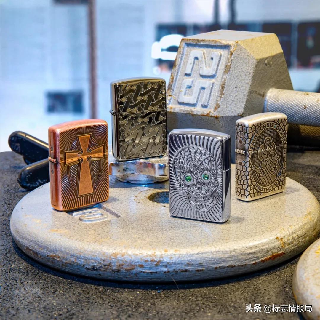 zippo有五个火焰logo,zippo60年代广告图案