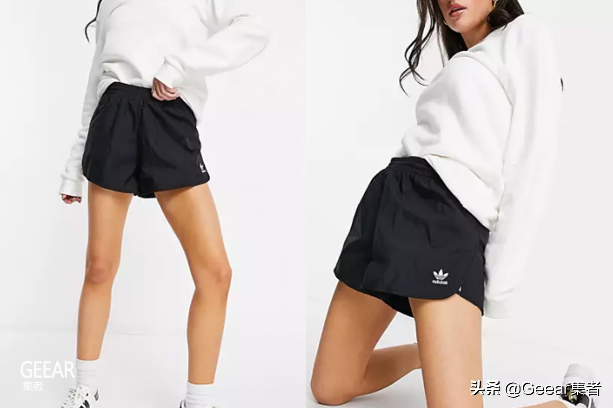 欧美现代短袖黑色短裤,好看又百搭的美式短裤