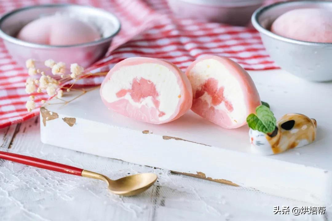 甜品教程超简单樱花粉雪媚娘 (水蜜桃雪媚娘的吃法)