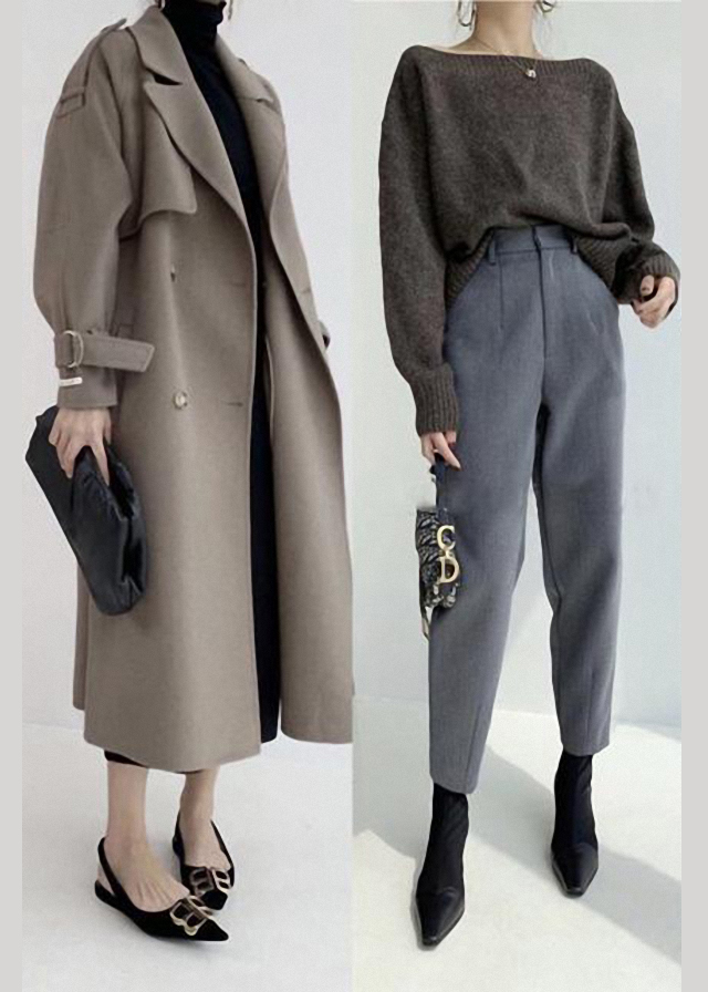 职业干练气质穿搭秋冬,职场休闲风穿搭女秋冬