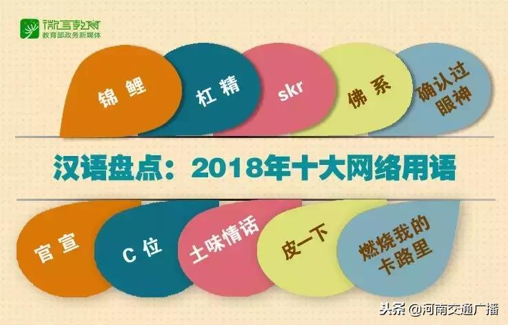 2018十大网络用语你知道几个,锦鲤2018十大网络用语