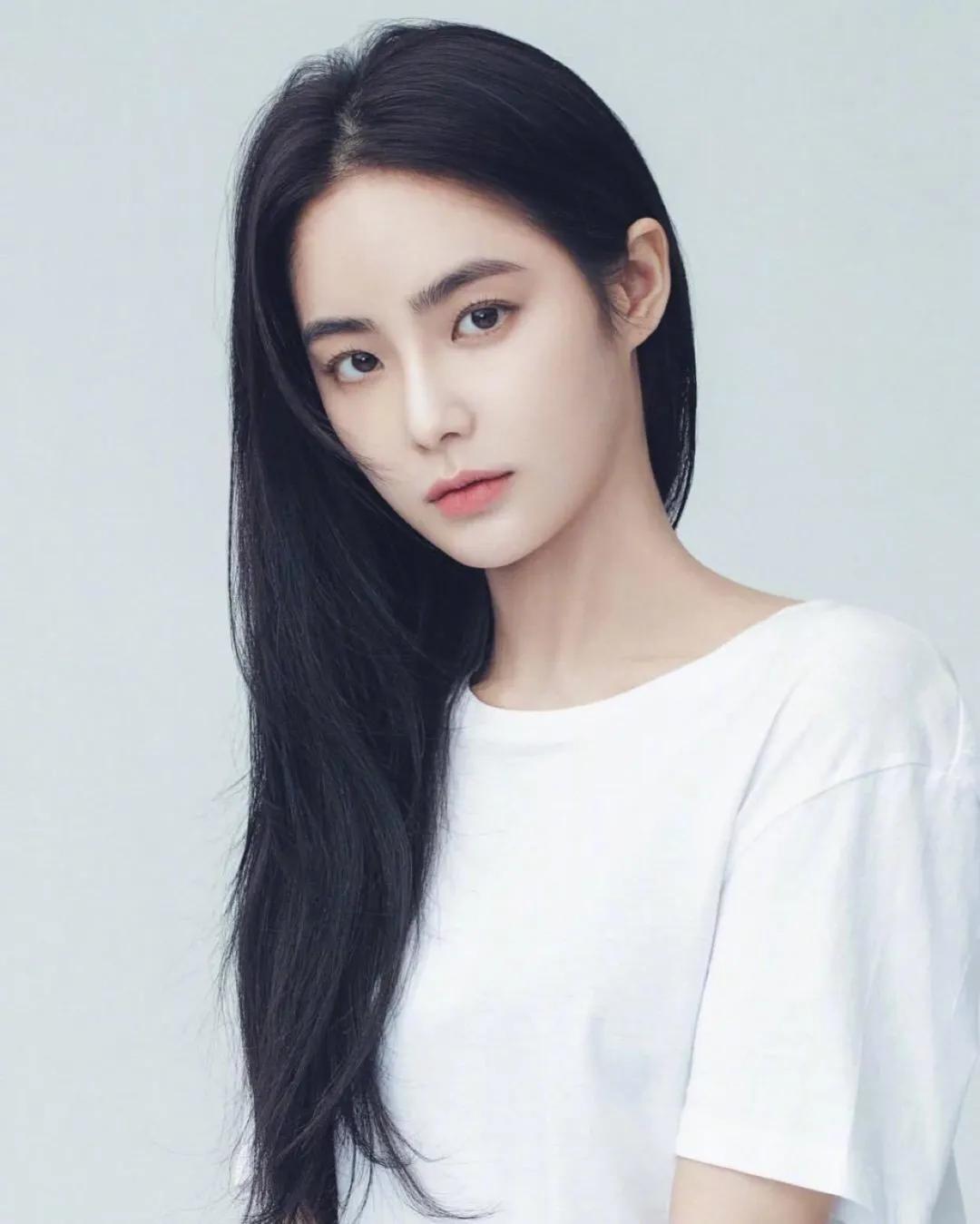 明星同款发型女赵露思披半头发,中长发细软赵露思发型