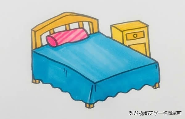 男孩卧室简笔画图片大全,儿童卧室简笔画图画大全