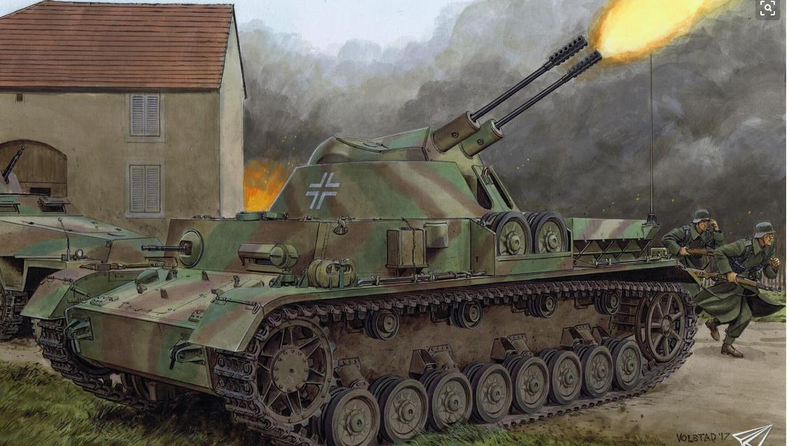 二战德军闪电部队,二战德军的105mm高射炮