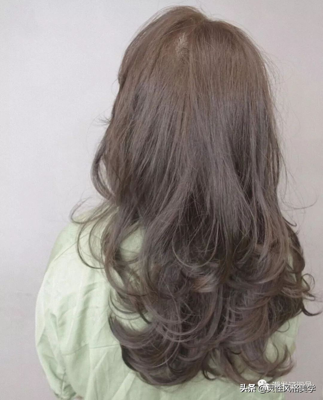 中长发发型微微卷半头烫大波浪,半头卷大波浪烫发排列教程
