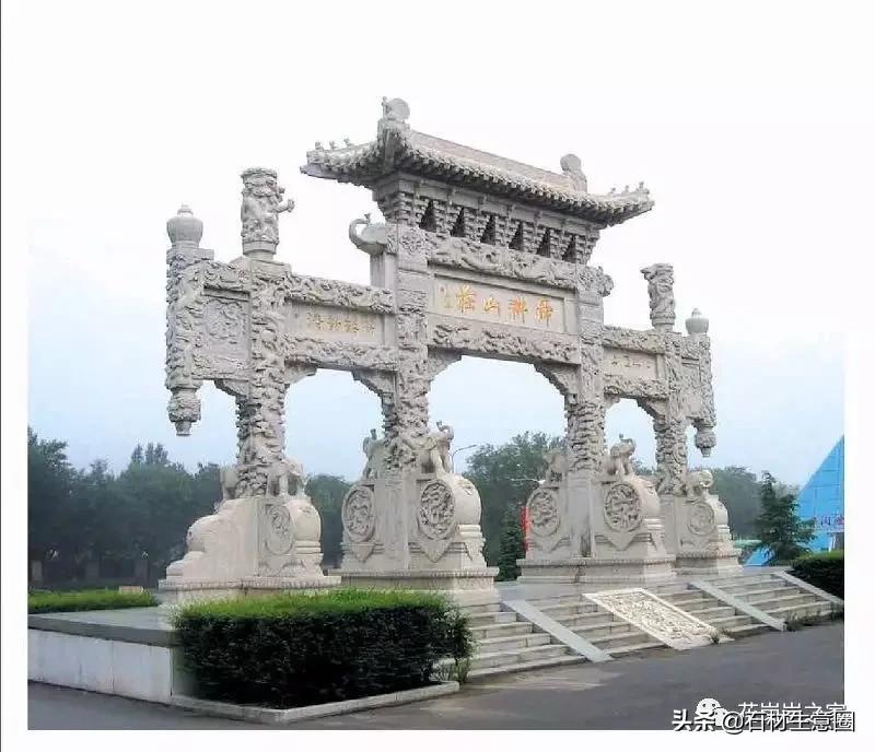 石牌坊石雕图片大全,各样式的石牌坊