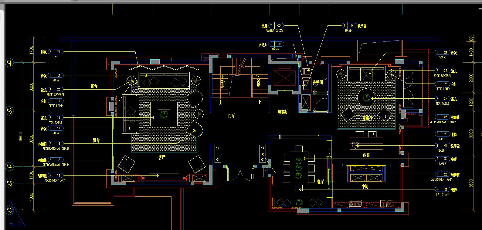 室内设计案例100套,别墅200平私家庭院施工图