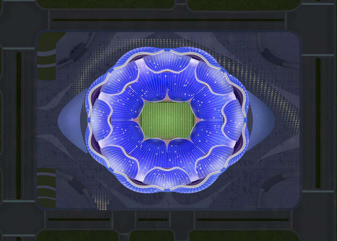 恒大第二座专业足球场,恒大10万人专业足球场