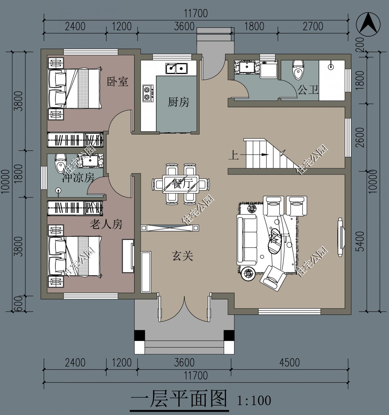 农村建一层房子图纸,农村建房哪种图纸最好