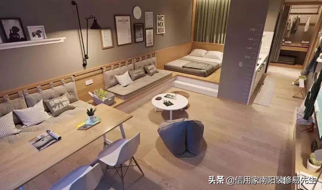 108平横厅客厅餐厅一体装修实景图,48种客餐厅设计总有一款适合你