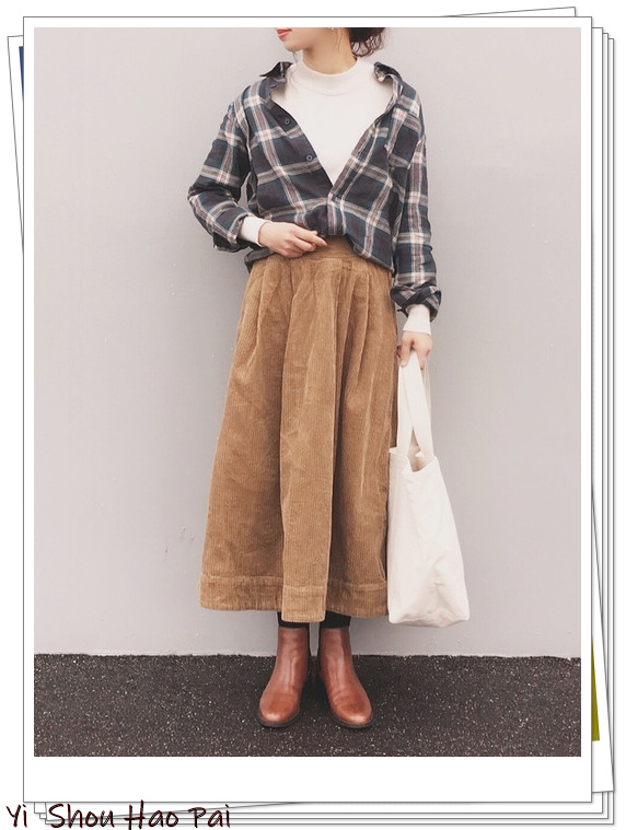 格纹日系衬衫,格纹衬衫怎么搭好看